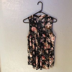 Floral Tank Top Blouse